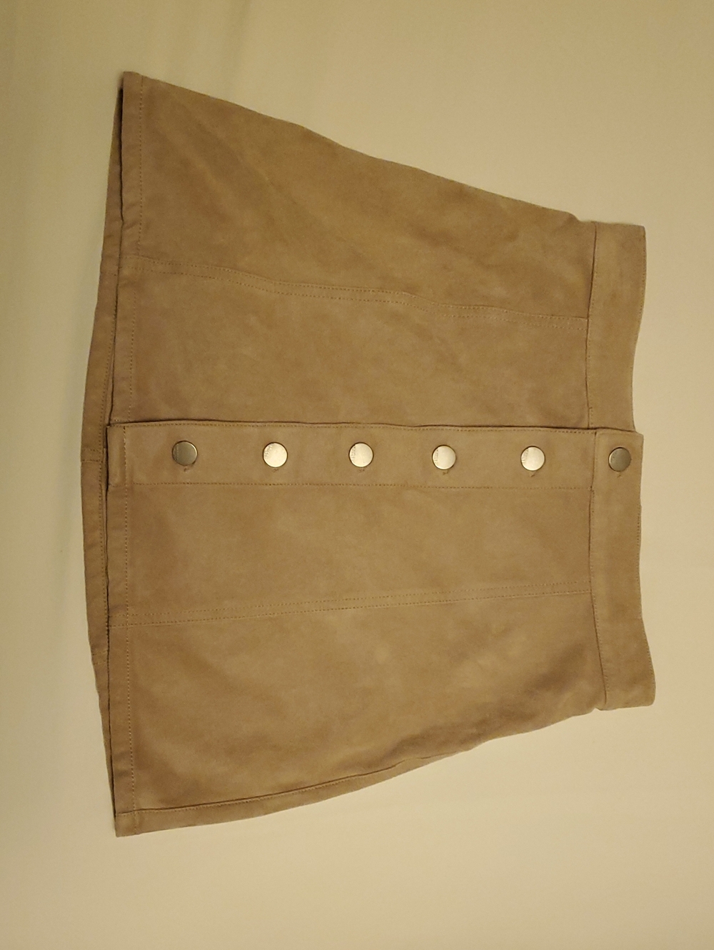 Tan Suede Mini Skirt